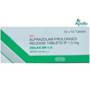 Zolax SR 1.5mg xanax 1.5 alprazolam 1.5
