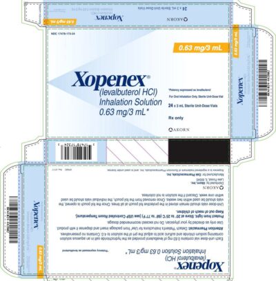 Xopenex Inhalation Solution 0.63mg-3mg